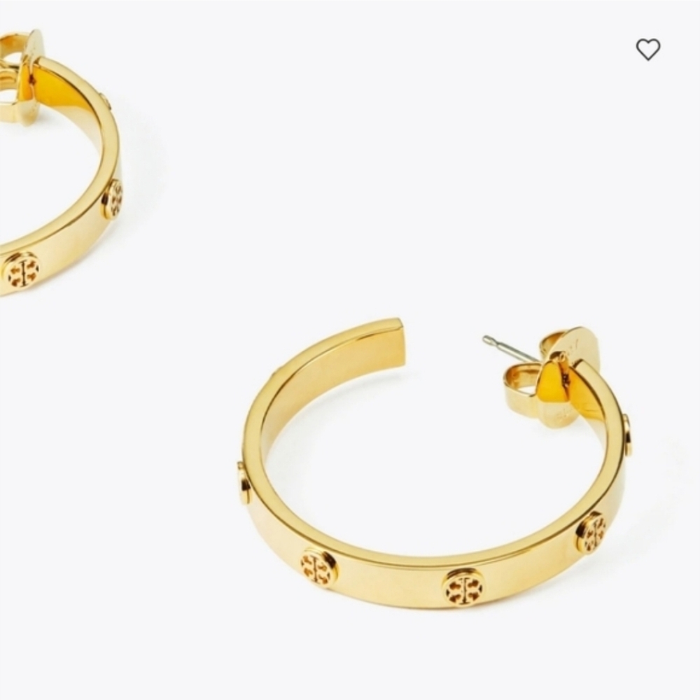 Tory Bruch ICON HOOP EARRINGS - Picture 6 of 6